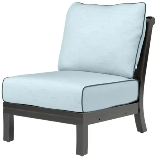 Kairis Outdoor Aluminum Armless Club Chair - Old World Copper Finish