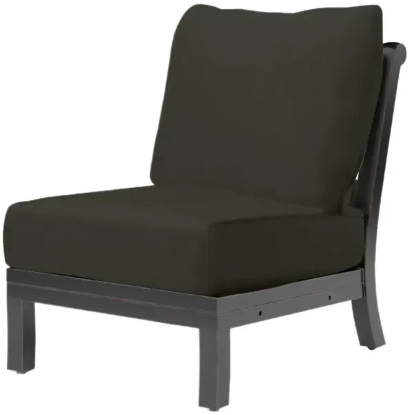 Kairis Outdoor Aluminum Armless Club Chair, Old World Copper Finish