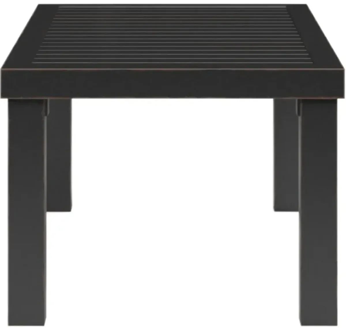 Kairis Outdoor Aluminum Coffee Table, Old World Copper Finish