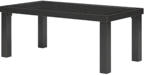 Kairis Outdoor Aluminum Coffee Table - Old World Copper Finish - Brown