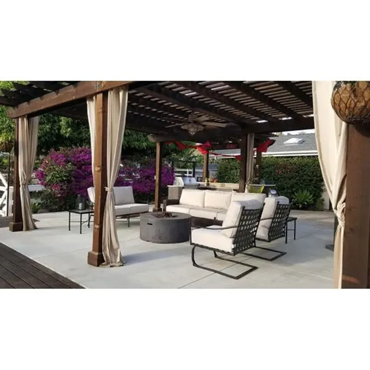 Isla Outdoor Iron Loveseat - Blue