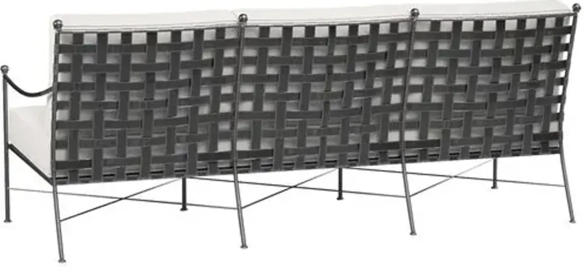 Isla Outdoor Iron 3-Seat Sofa