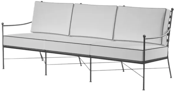 Isla Outdoor Iron 3-Seat Sofa