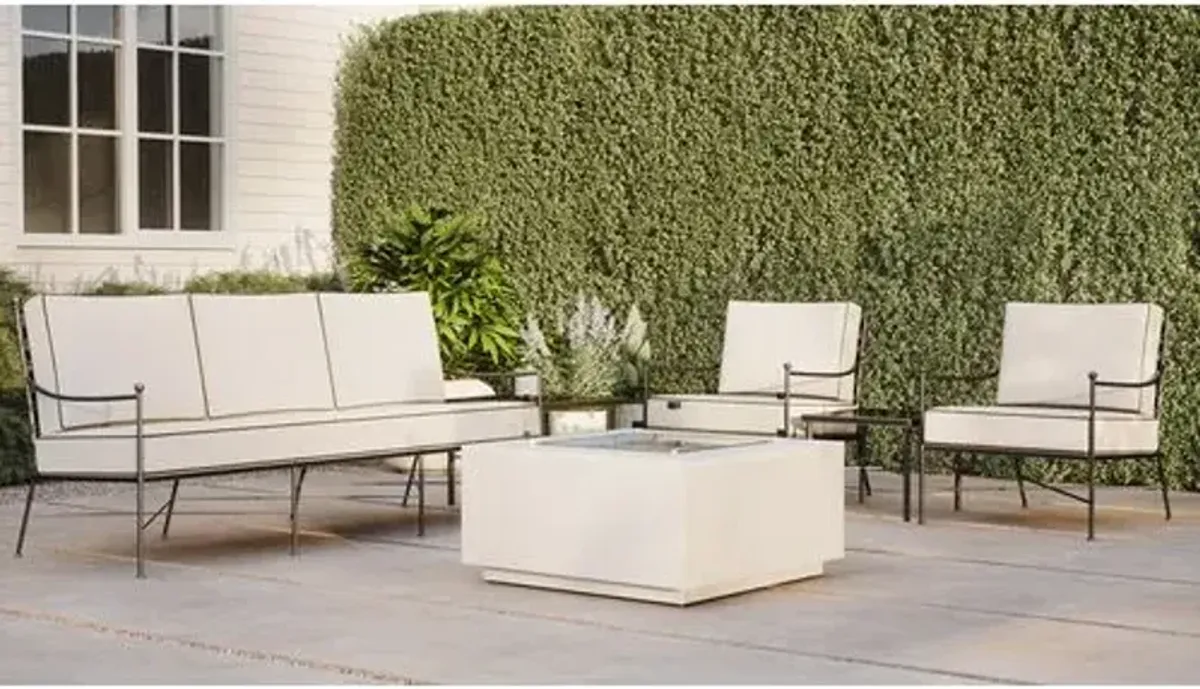 Isla Outdoor Iron 3-Seat Sofa