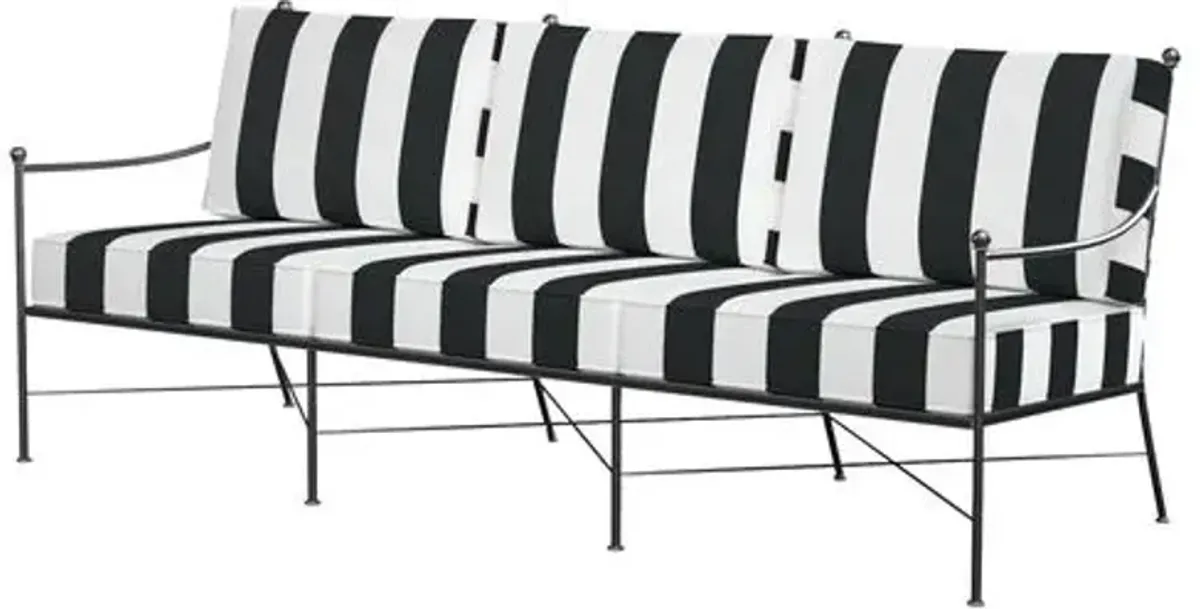 Isla Outdoor Iron 3-Seat Sofa