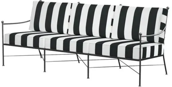 Isla Outdoor Iron 3-Seat Sofa
