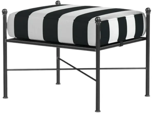 Isla Outdoor Iron Ottoman - Multi