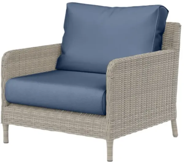 Maye Outdoor Aluminum/Resin Wicker Club Chair