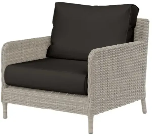 Maye Outdoor Aluminum/Resin Wicker Club Chair
