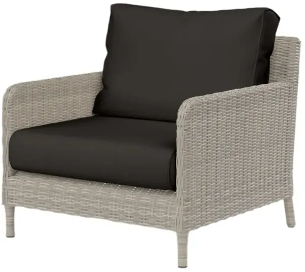 Maye Outdoor Aluminum/Resin Wicker Club Chair