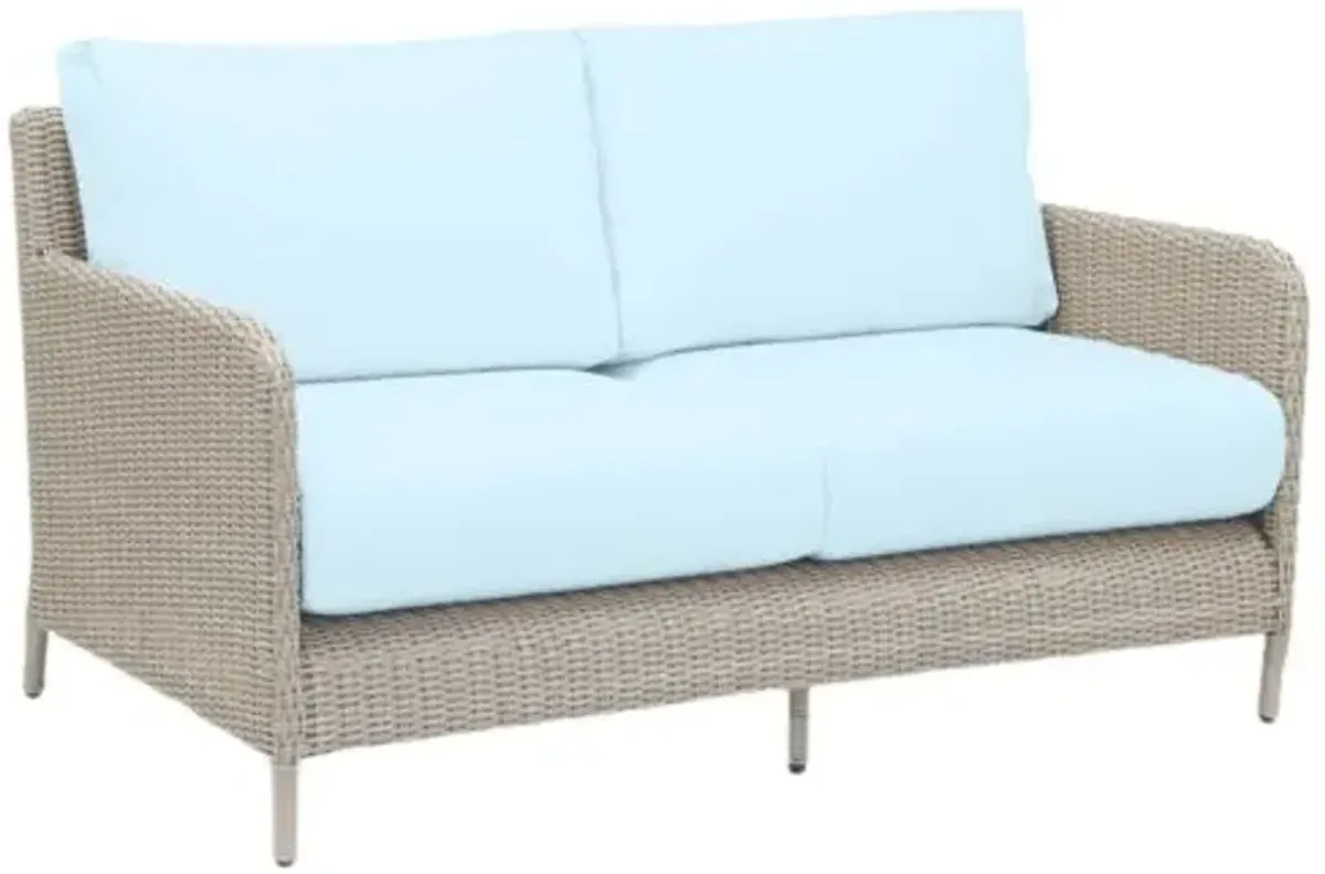 Maye Outdoor Loveseat - Blue