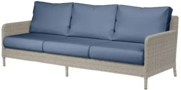 Maye Outdoor Aluminum/Resin Wicker 3-Seat Sofa