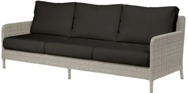 Maye Outdoor Aluminum/Resin Wicker 3-Seat Sofa
