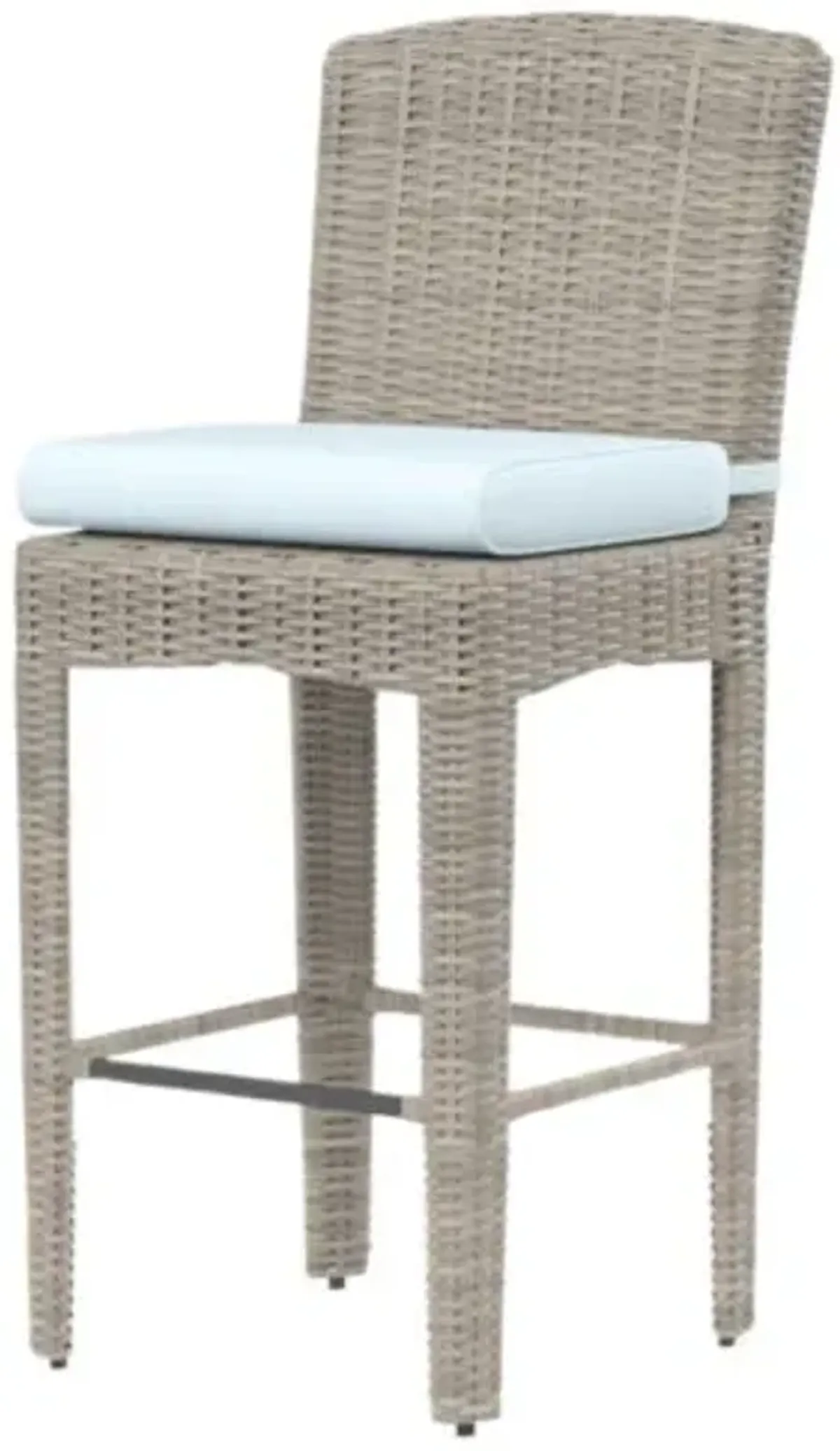 Maye Outdoor Aluminum/Resin Wicker Counter Stool