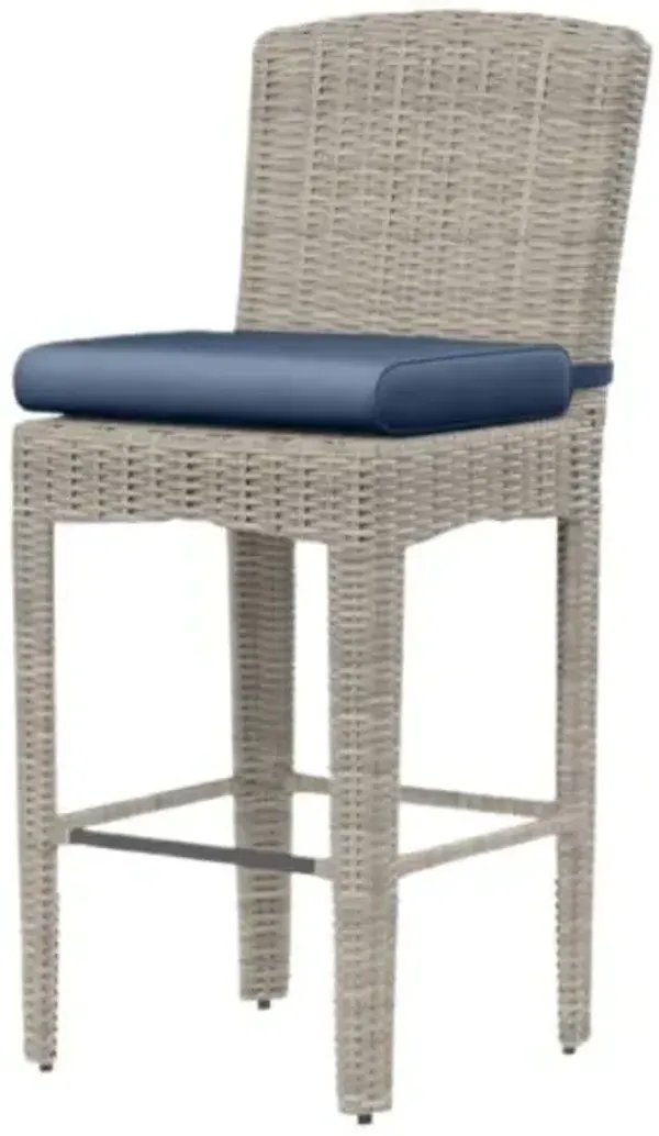 Maye Outdoor Aluminum/Resin Wicker Counter Stool