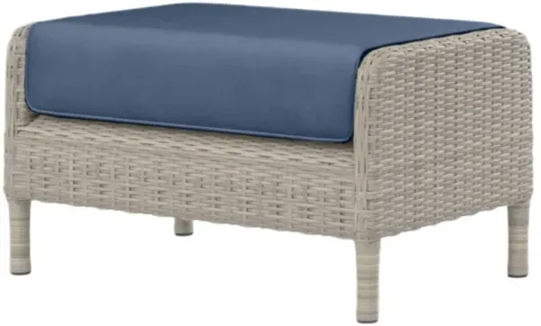 Maye Outdoor Aluminum/Resin Wicker Ottoman