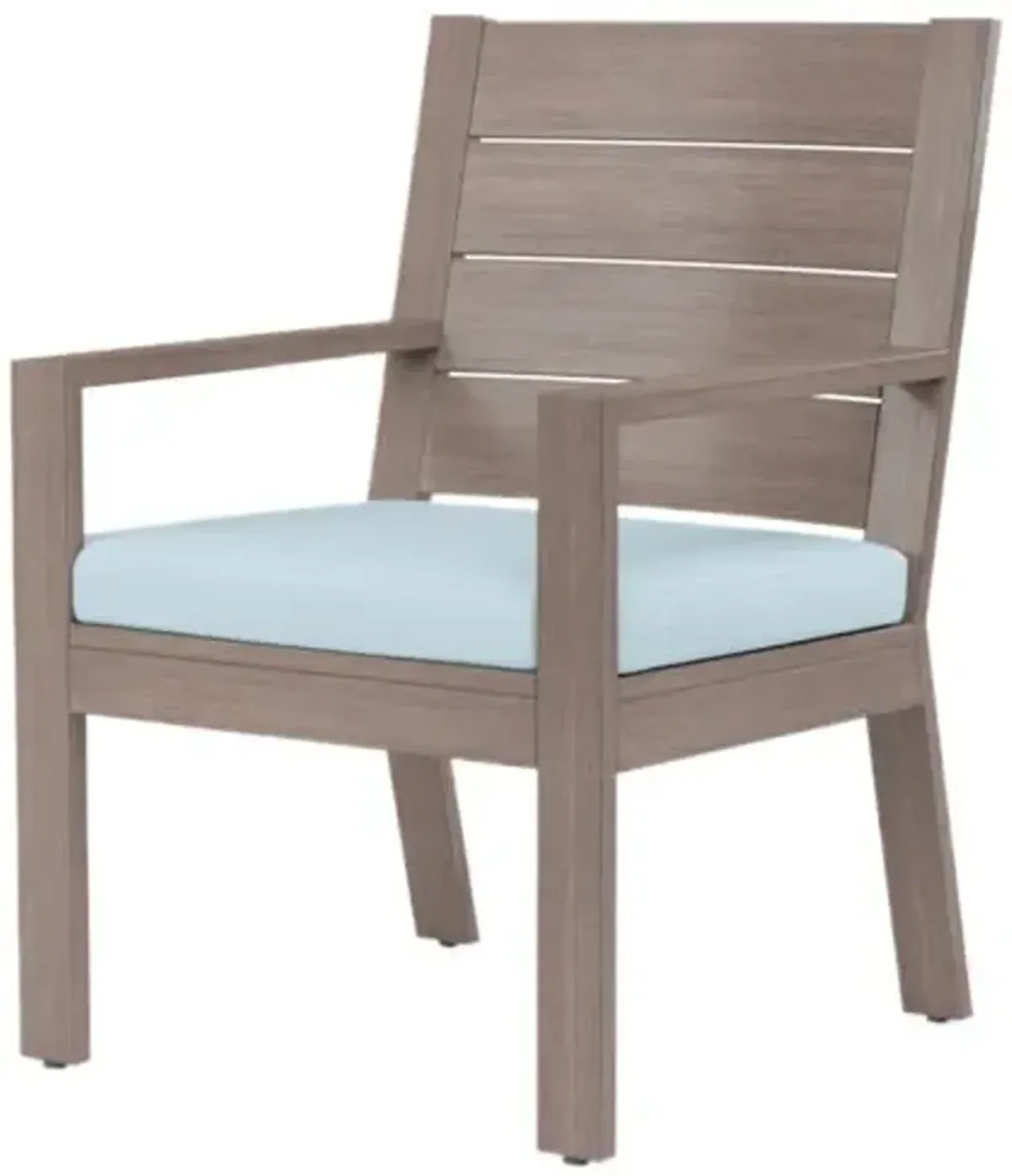 Farren Outdoor Aluminum Dining Chair - Blue