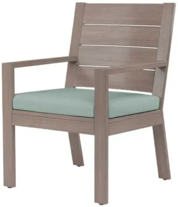 Farren Outdoor Aluminum Dining Chair - Green