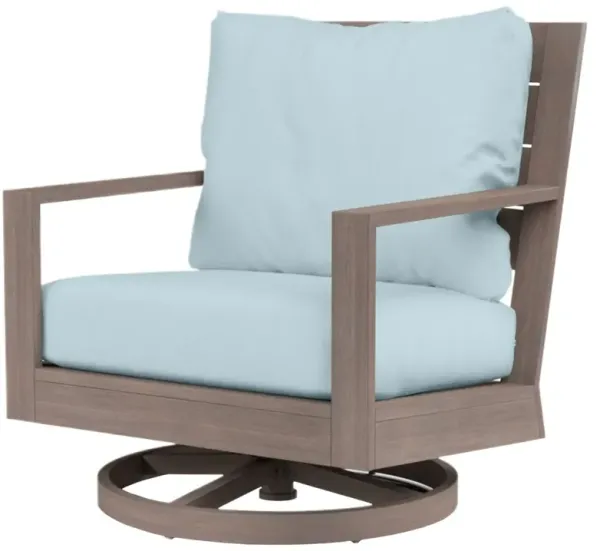 Farren Outdoor Aluminum Swivel Club Rocker