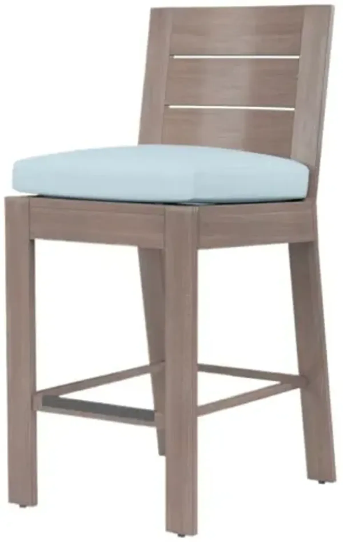 Farren Outdoor Aluminum Barstool - Blue