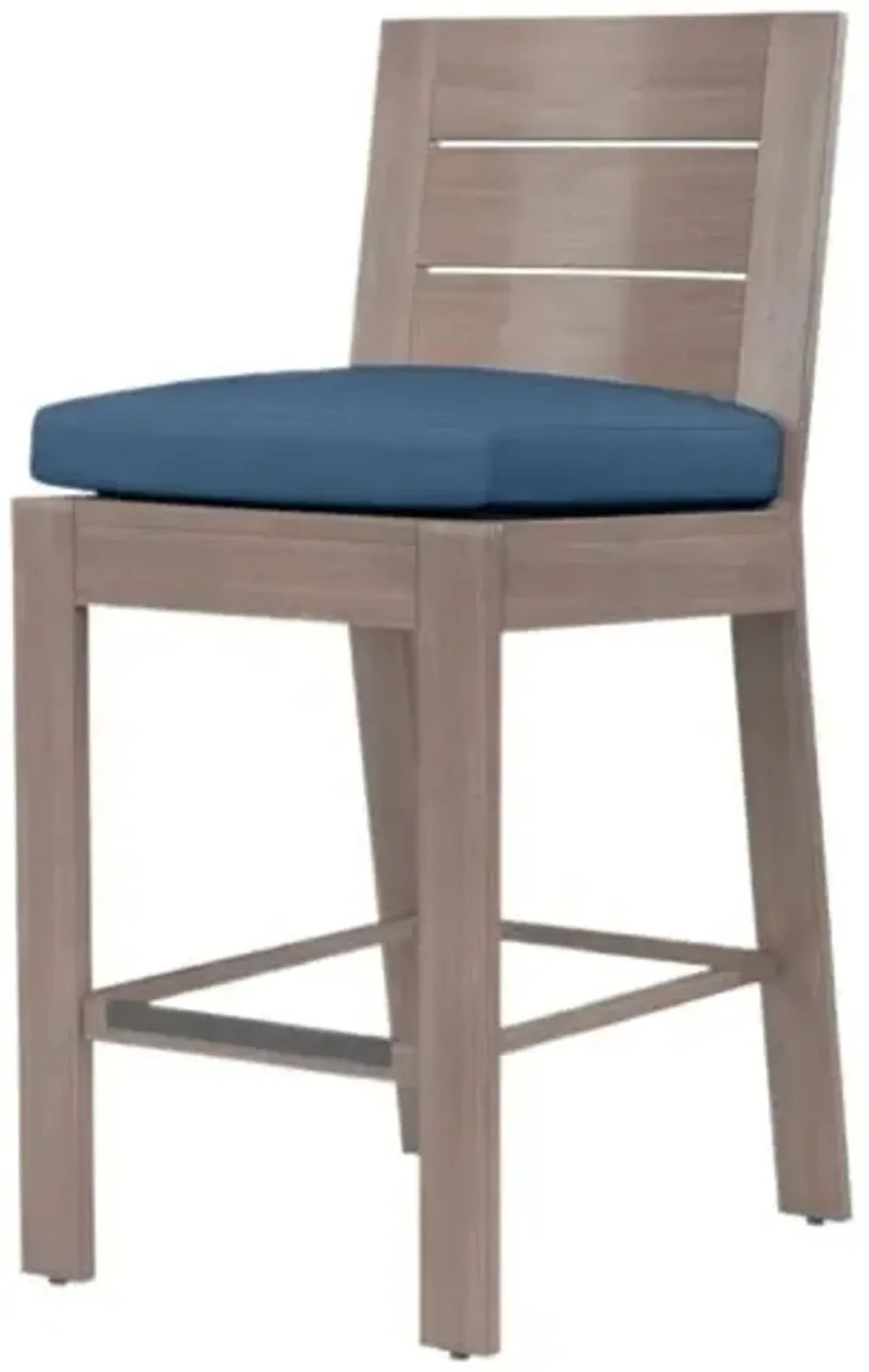 Farren Outdoor Aluminum Barstool - Blue