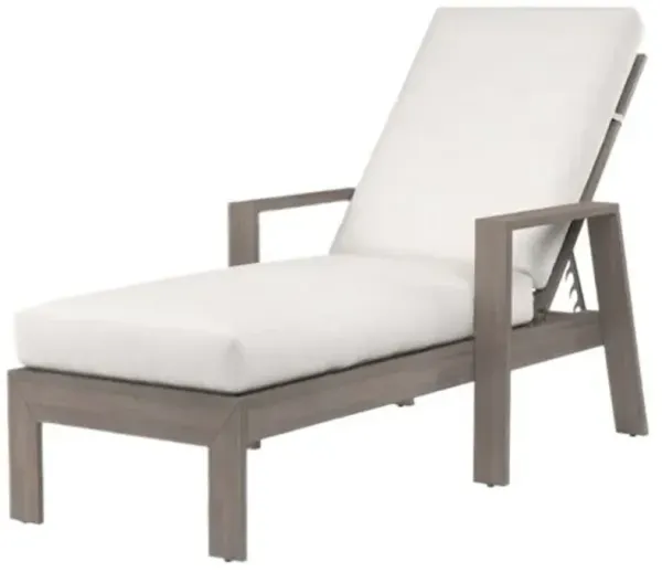 Farren Outdoor Aluminum Chaise Lounge - White - Comfortable, Sturdy, Stylish