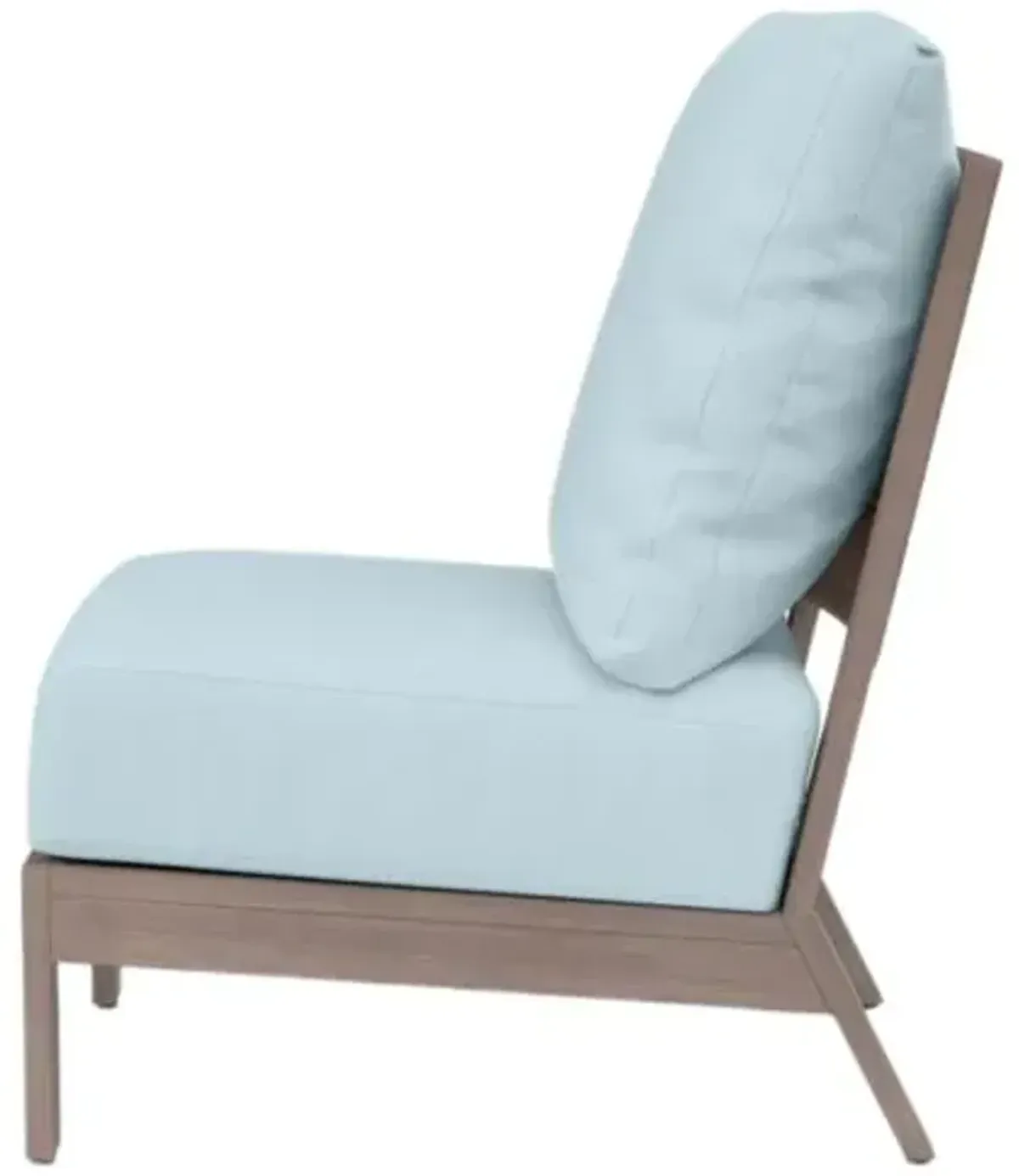 Farren Outdoor Aluminum Armless Club Chair