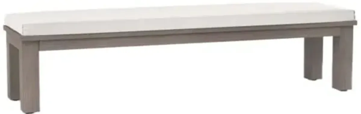 Farren Outdoor Dining Bench - White