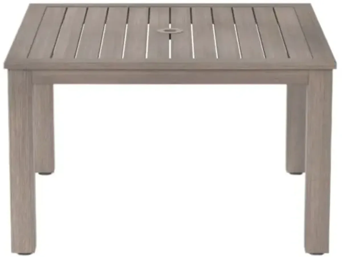 Farren Outdoor 48" Square Table - Driftwood - Brown