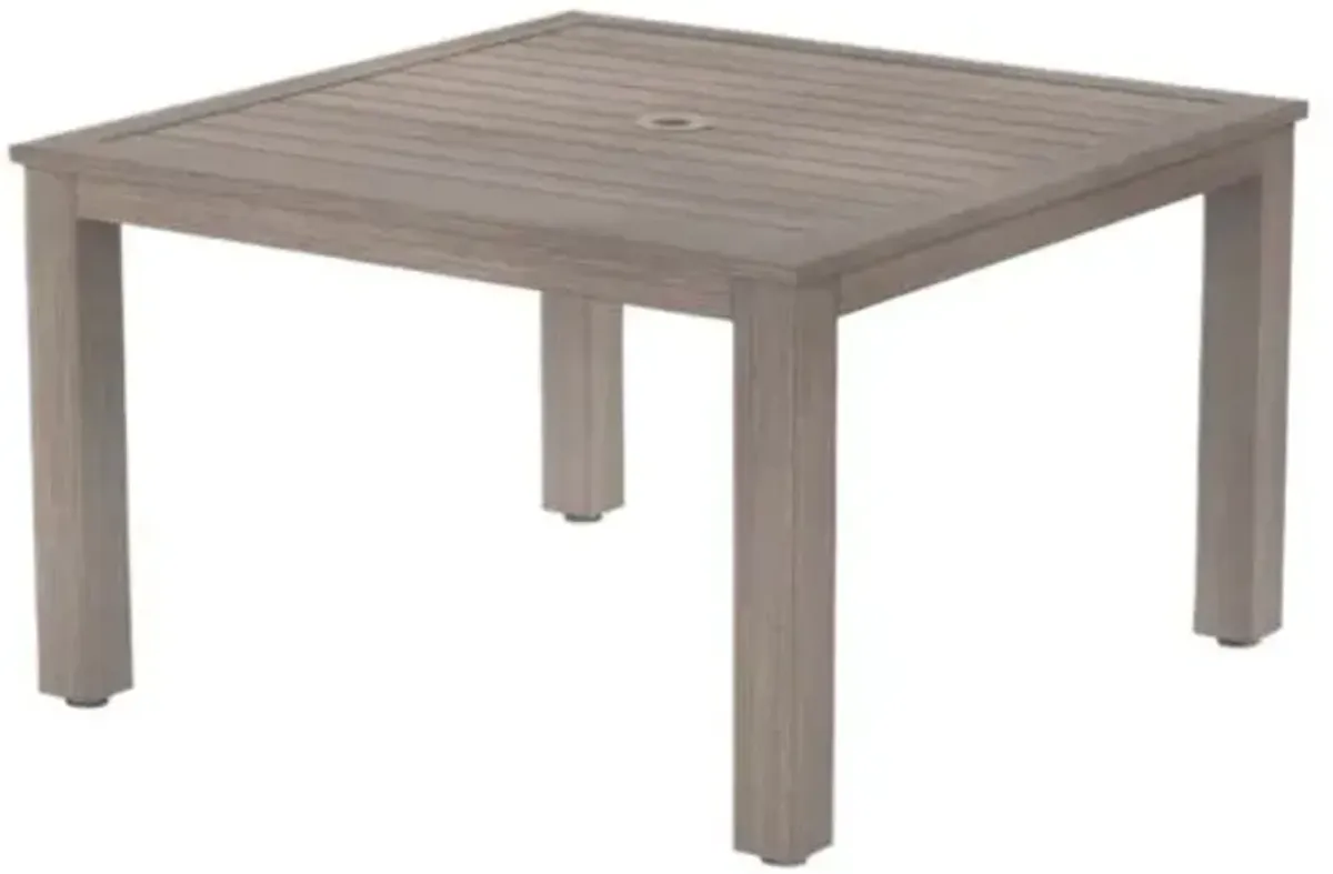 Farren Outdoor 48" Square Table - Driftwood - Brown