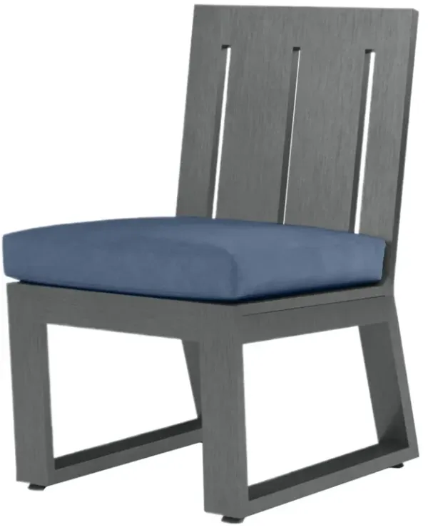 Laken Outdoor Aluminum Armless Dining Chair