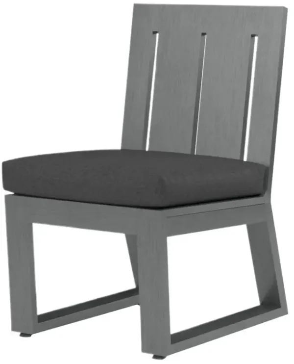 Laken Outdoor Aluminum Armless Dining Chair