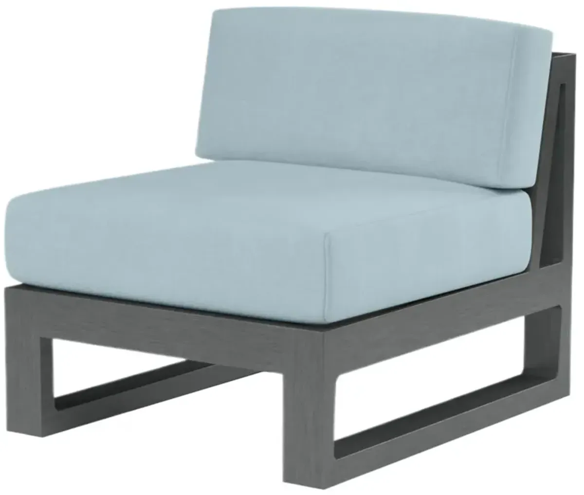 Laken Outdoor Aluminum Armless Club Chair