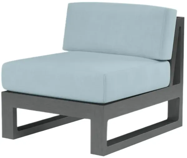 Laken Outdoor Aluminum Armless Club Chair