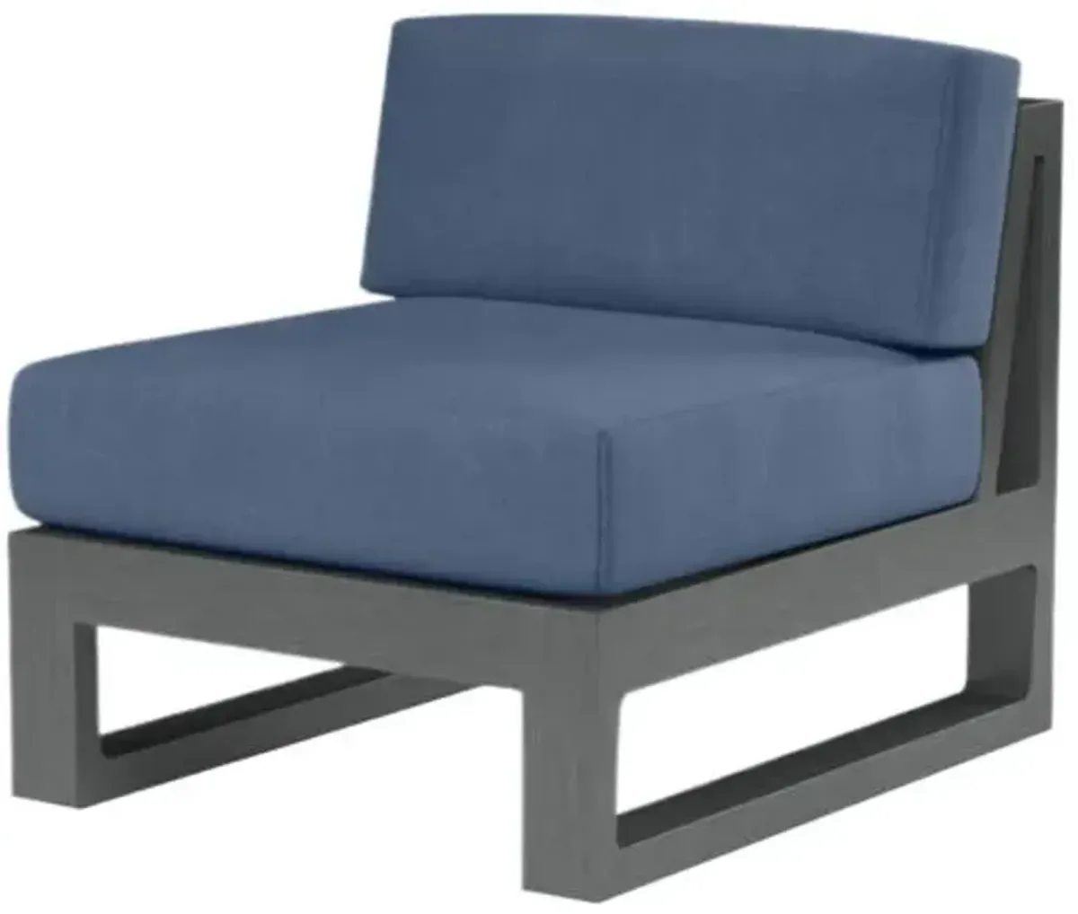 Laken Outdoor Aluminum Armless Club Chair