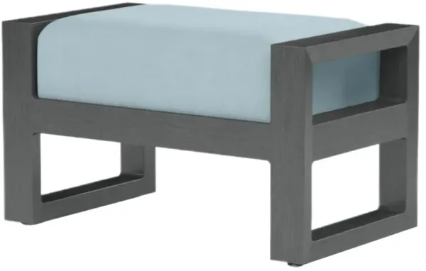Laken Outdoor Aluminum Ottoman