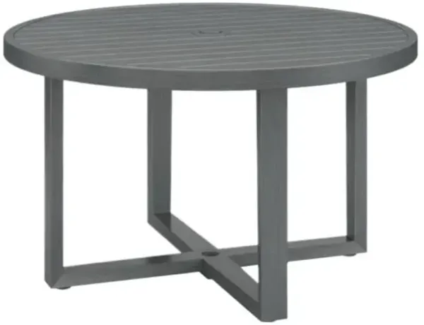 Laken Outdoor Aluminum Round Dining Table - Slate