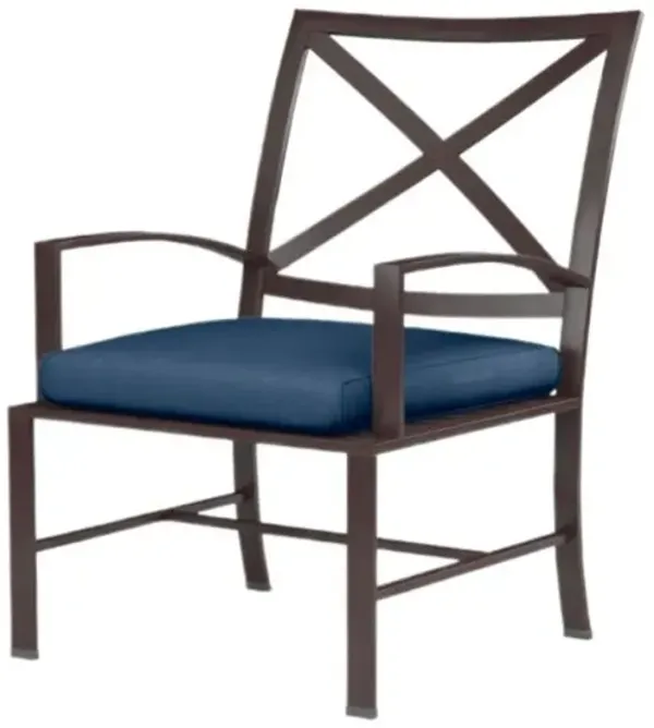 Ventura Outdoor Aluminum Dining Chair - Blue