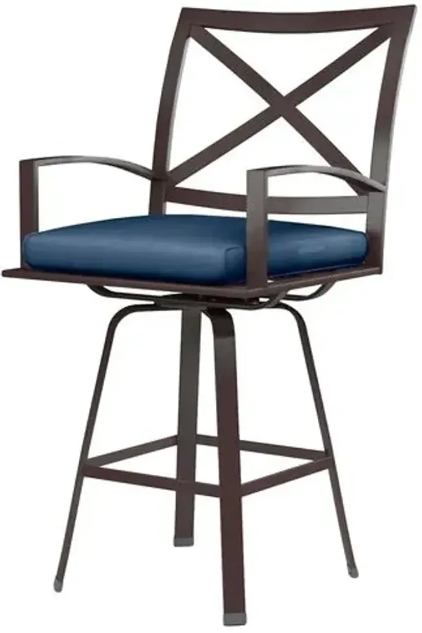 Ventura Swivel Barstool - Blue