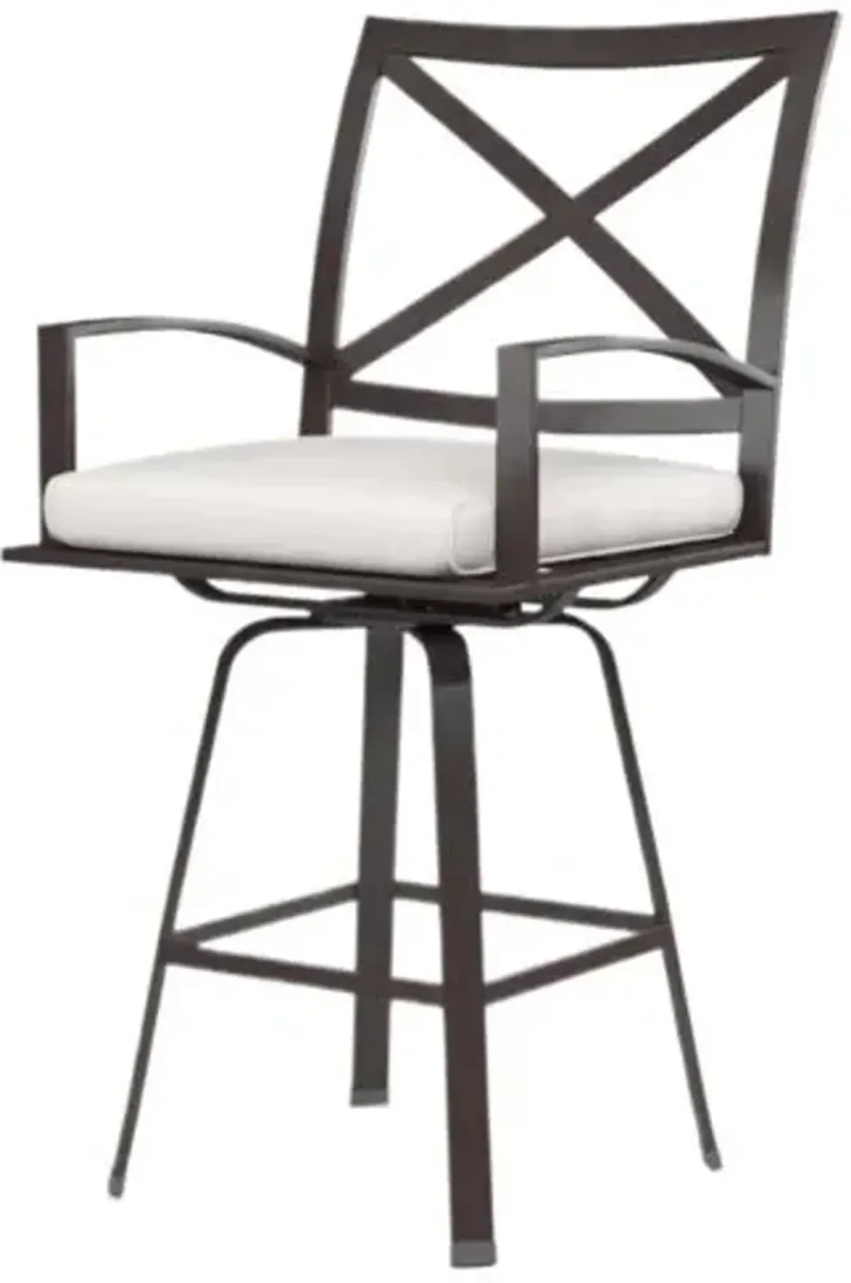 Ventura Swivel Barstool - White