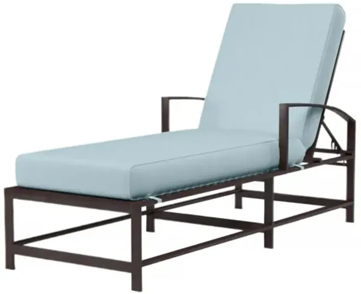 Ventura Outdoor Aluminum Chaise - Blue - Comfortable, Sturdy, Stylish