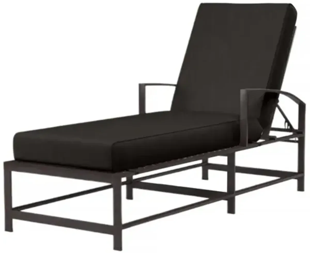 Ventura Outdoor Aluminum Chaise - Black - Comfortable, Sturdy, Stylish