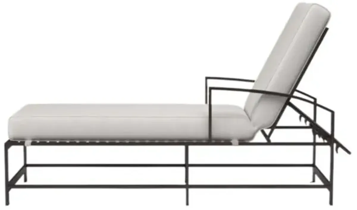 Ventura Outdoor Aluminum Chaise - White - Comfortable, Sturdy, Stylish