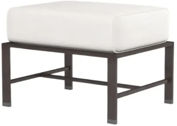 Ventura Outdoor Aluminum Ottoman - White