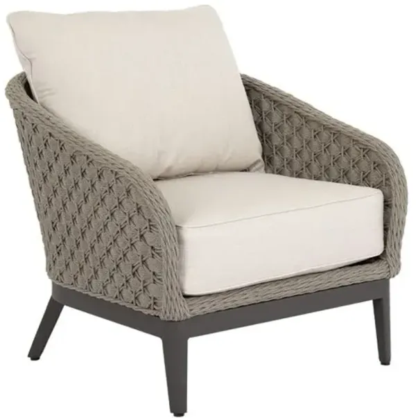 Vevina Outdoor Aluminum/Rope Club Chair