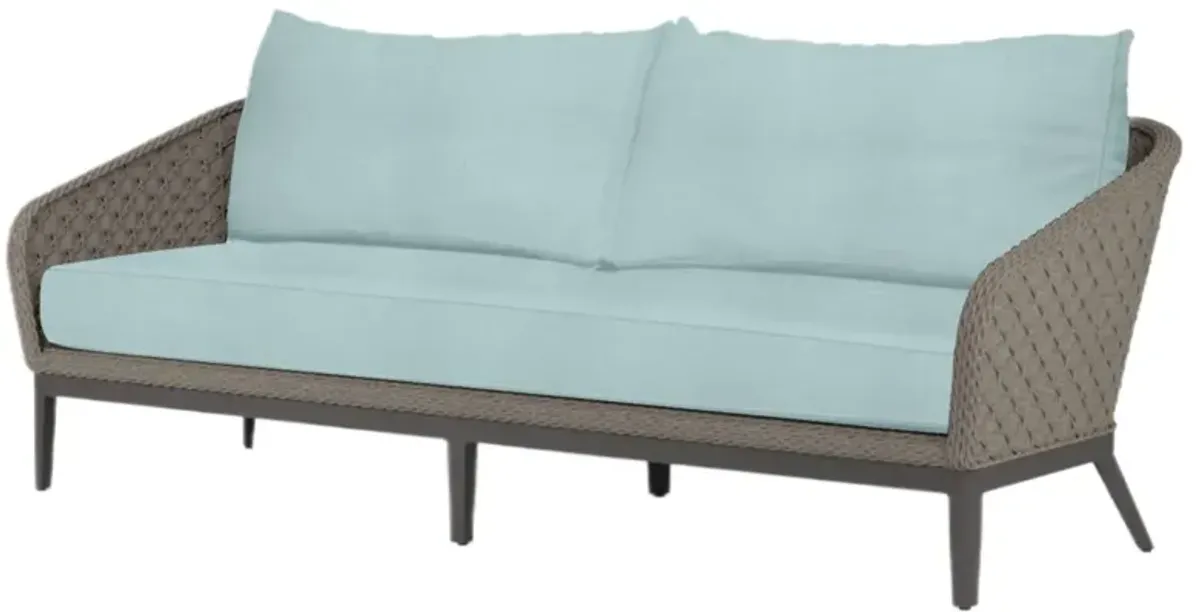 Vevina Outdoor Aluminum/Rope 2-Seat Sofa