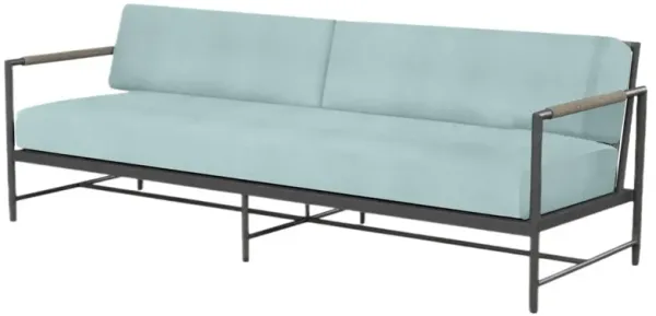 Eleandra Outdoor Aluminum/Rope 2-Seat Sofa