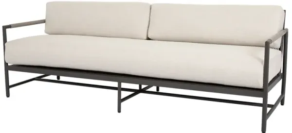 Eleandra Outdoor Aluminum/Rope 2-Seat Sofa