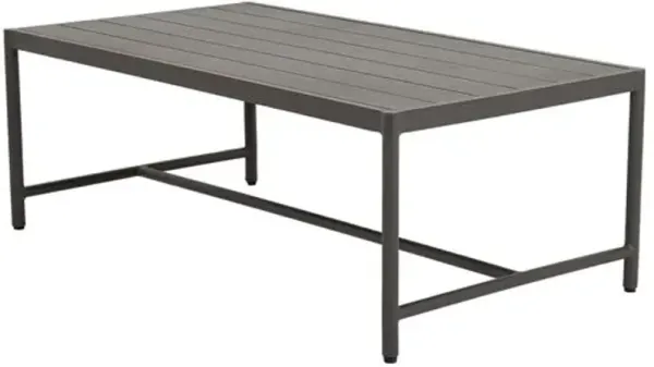 Eleandra Outdoor Aluminum Coffee Table - Graphite - Gray