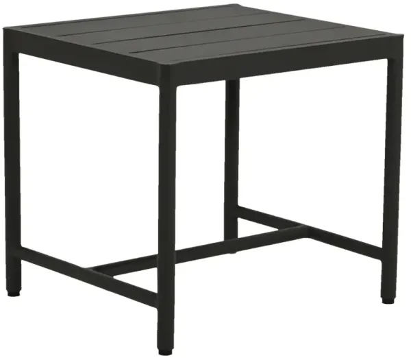 Eleandra Outdoor Aluminum End Table, Graphite